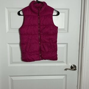 Old Navy Fuchsia Puffer Vest Large